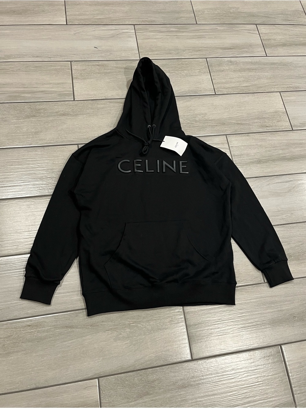 CELINE Paris Black Men's Hoodie Sweatshirt NWT